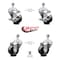 Service Caster 3 Inch Phenolic Wheel Swivel 1/2 Inch Threaded Stem Caster Brakes SCC, 2PK SCC-TS20S314-PHR-121315-2-TLB-2 - alternate 3